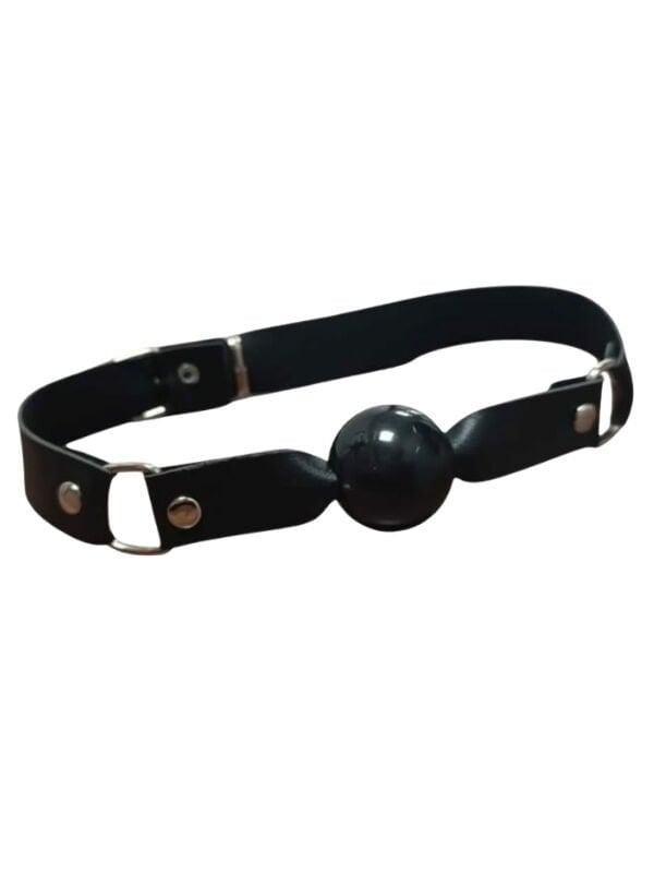 Siyah Ağız Topu – Ayarlanabilir BDSM Aksesuarı | 724Haz
