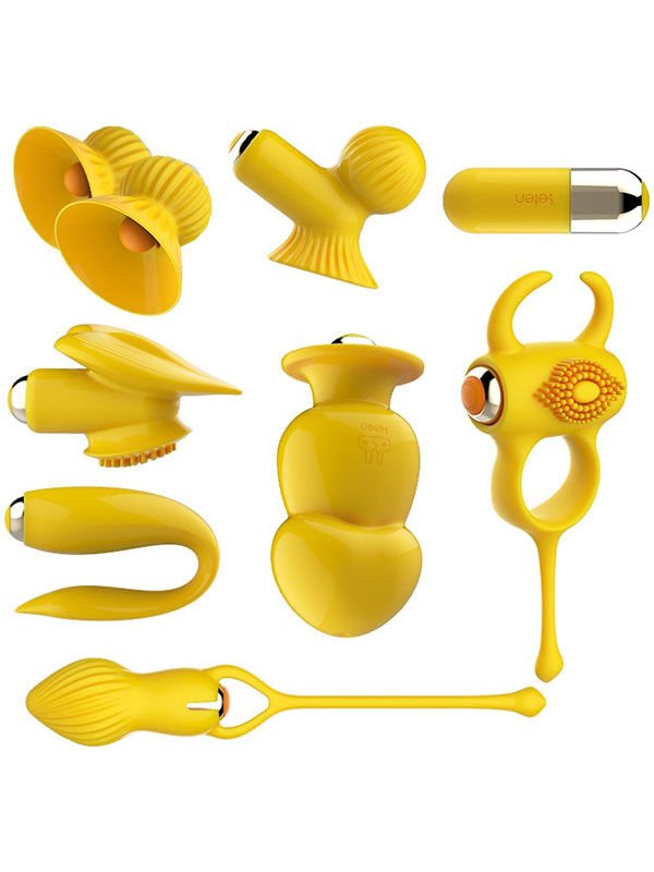 Çiftler İçin 7 Parça Fantezi Seti | Şarj Edilebilir Mini Vibratör & Gören Herkese Heyecan | 724Haz