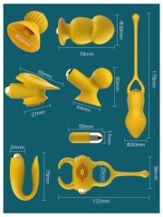 Çiftler İçin 7 Parça Fantezi Seti | Şarj Edilebilir Mini Vibratör & Gören Herkese Heyecan | 724Haz