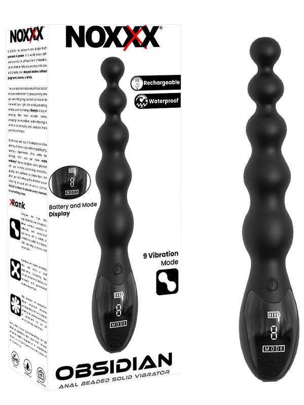 Obsidian Boncuklu Anal Vibratör | 724Haz