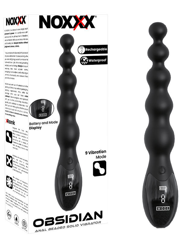 Obsidian Boncuklu Anal Vibratör | 724Haz