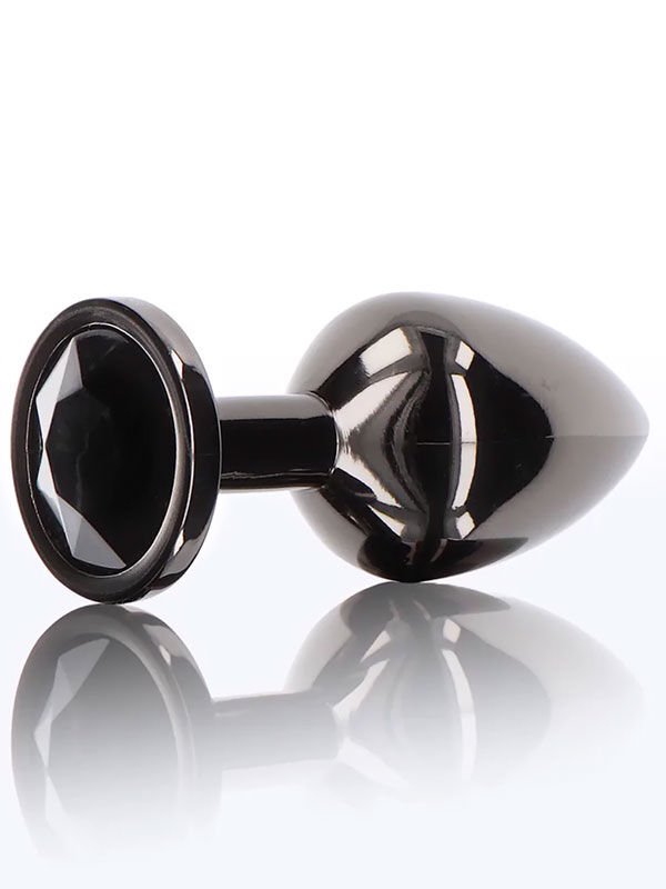 Siyah Alüminyum Anal Plug (Büyük) – Yoğun Dolgunluk, Güvenli Tabanlı Metal | 724Haz