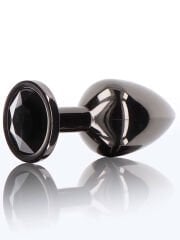 Siyah Alüminyum Anal Plug (Büyük) – Yoğun Dolgunluk, Güvenli Tabanlı Metal | 724Haz