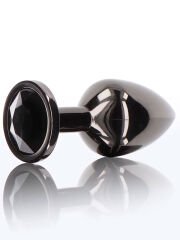 Siyah Alüminyum Anal Plug (Büyük) – Yoğun Dolgunluk, Güvenli Tabanlı Metal | 724Haz