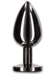 Siyah Alüminyum Anal Plug (Büyük) – Yoğun Dolgunluk, Güvenli Tabanlı Metal | 724Haz