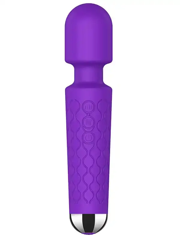 724Haz Wand Masaj Aleti | Şarjlı, 28 Fonksiyonlu Mor Masaj Vibratör