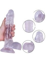 Noctis 24 cm Beyaz Realistik Dildo | Orta‑Büyük & Zarif Doku | 724Haz