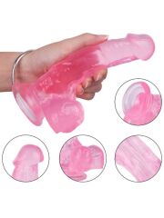 Noctis 18 cm Pembe Dildo | Medikal Silikon ve Kompakt Tasarım | 724Haz