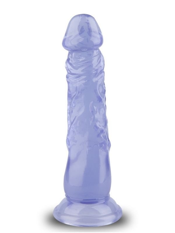 Noctis 20 cm Mor Realistik Dildo | Medikal Silikon & Canlı Mor Ton | 724Haz