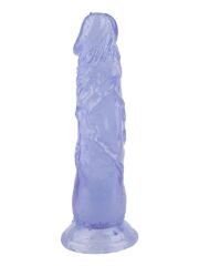 Noctis 20 cm Mor Realistik Dildo | Medikal Silikon & Canlı Mor Ton | 724Haz