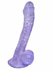 Noctis 19 cm Mor Realistik Dildo | Canlı Mor Ton & Medikal Silikon | 724Haz