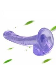 Noctis 19 cm Mor Realistik Dildo | Canlı Mor Ton & Medikal Silikon | 724Haz