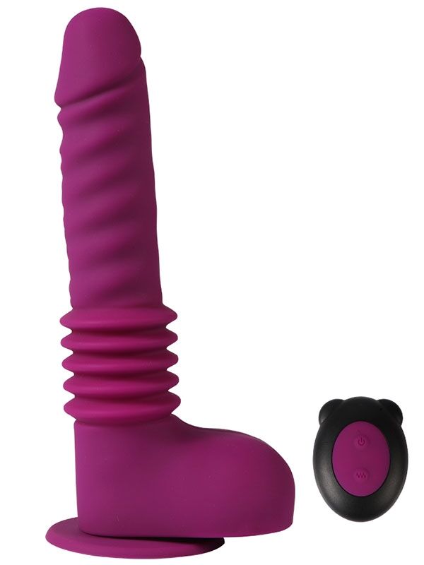 724Haz İleri‑Geri Hareketli Uzaktan Kumandalı Şarjlı Vibrator | Döner ve Titreşimli Masaj Aleti