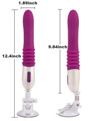 724Haz Vantuzlu İleri Geri Hareketli Şarjlı Dizayn Vibrator | Döner & Titreşimli Masaj Aleti