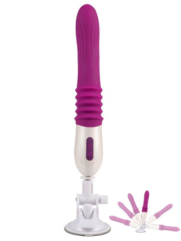 724Haz Vantuzlu İleri Geri Hareketli Şarjlı Dizayn Vibrator | Döner & Titreşimli Masaj Aleti