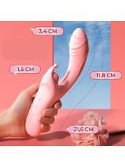 Suck Vakumlu Klitoral Uyarıcılı Şarjlı Tavşan Vibratör