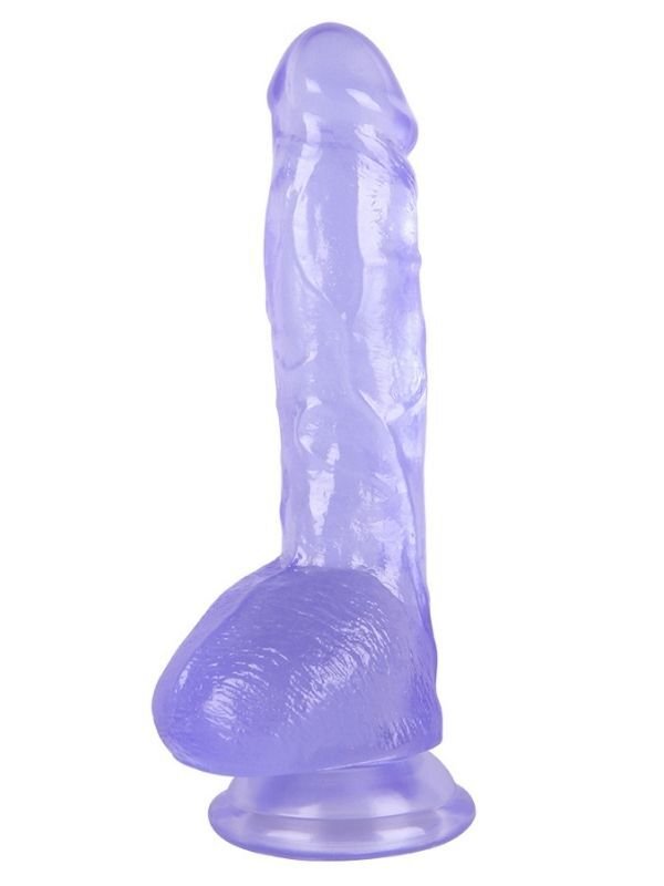 Noctis 18,8 cm Mor Realistik Dildo | Kompakt & Yumuşak Doku