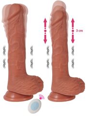 Şarjlı İleri Geri & Döner Başlı Realistik Dildo – 22 CM Titreşimli