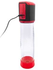 Censan Şarjlı LCD Göstergeli Otomatik Penis Pompası - Kırmızı