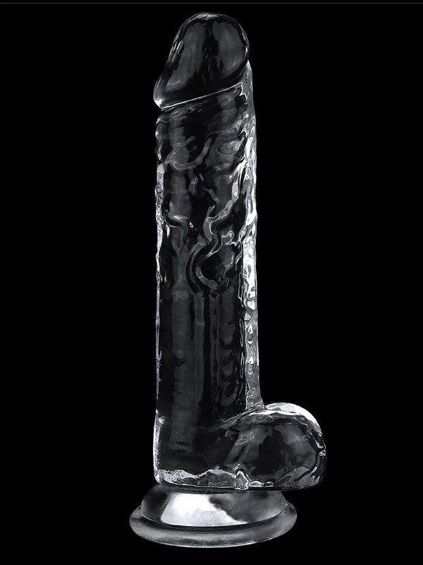 Flawless 7.5'' Clear Jel Dildo 19 cm | Şeffaf Vantuzlu Cilt Dostu TPE