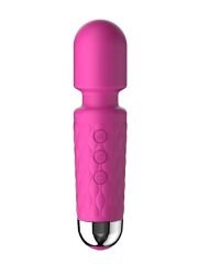 Mini Wand Massager Şarjlı Vibratör Pembe | Kompakt, Güçlü Titreşim, Su Geçirmez