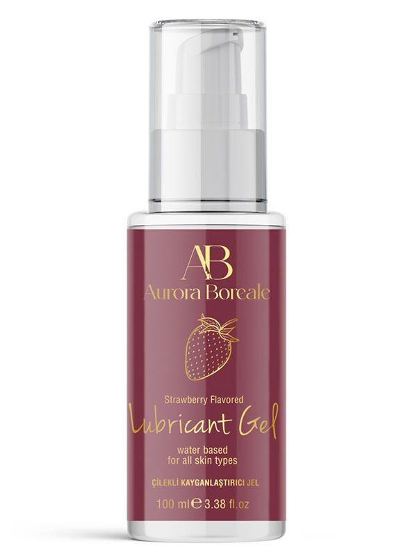 Aurora Boreale Çilek Aromalı Kayganlaştırıcı Jel – 100 ml, Su Bazlı & Doğal Aroma