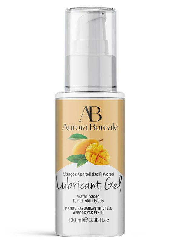 Aurora Boreale Mango Aromalı Afrodizyak Kayganlaştırıcı Jel – 100 ml, Su Bazlı & Gıda Aromalı