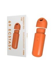 Chisa Marker Pen Vibe Mini Turuncu | 5 Modlu USB Şarjlı Mini Vibratör