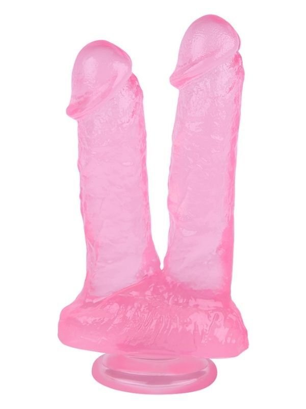 Noctis 21 cm Pembe Çiftli Dildo | Canlı Pembe Ton & Çok Yönlü Kullanım | 724Haz