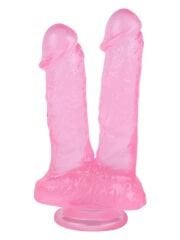 Noctis 21 cm Pembe Çiftli Dildo | Canlı Pembe Ton & Çok Yönlü Kullanım | 724Haz