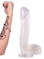 Noctis 28 cm Beyaz Realistik Dildo | Büyük Boy & Yumuşak Doku | 724Haz