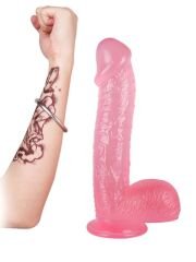 Noctis 28 cm Pembe Realistik Dildo | Büyük Boy & Canlı Doku