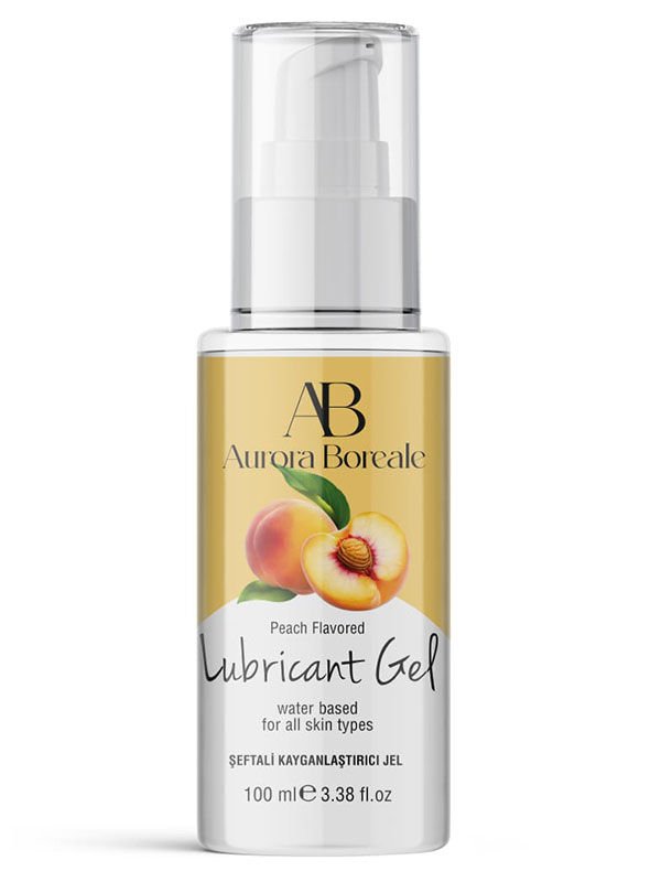 Aurora Boreale Şeftali Aromalı Kayganlaştırıcı Jel – 100 ml, Su Bazlı & Doğal Aroma
