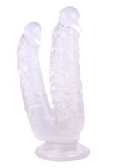 Noctis 19 cm Beyaz Çiftli Dildo | Temiz Beyaz Tasarım ve Çok Amaçlı Kullanım | 724Haz