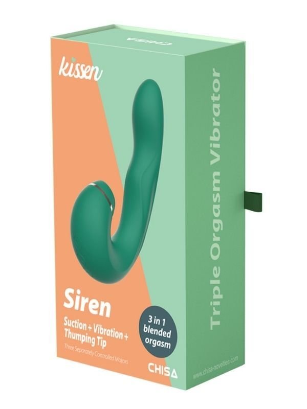 Chisa Kissen Siren - 2'si 1 Arada Emişli ve Titreşimli Klitoral Vibratör