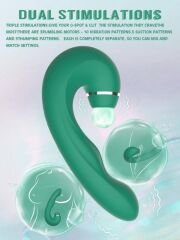 Chisa Kissen Siren - 2'si 1 Arada Emişli ve Titreşimli Klitoral Vibratör