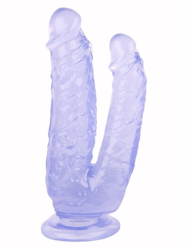Noctis 19 cm Mor Çiftli Dildo | Canlı Renk ve Çok Amaçlı Kullanım | 724Haz