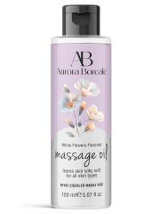 Aurora Boreale Beyaz Çiçek Aromalı Masaj Yağı – 150 ml, Bitkisel & Besleyici Formül