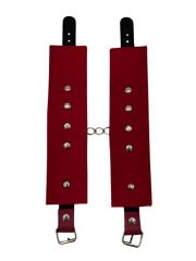 Kırmızı Deri El Kelepçesi | Ayarlanabilir, Şık & Dayanıklı Erotik Aksesuar