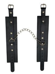 Siyah Deri El Kelepçesi | Dayanıklı, Ayarlanabilir & Şık Erotik Aksesuar