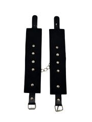 Siyah Deri El Kelepçesi | Dayanıklı, Ayarlanabilir & Şık Erotik Aksesuar