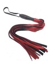 Kırmızı Deri Kırbaç | Canlı Renkli, Dayanıklı & Ayarlanabilir Erotik Kırbaç