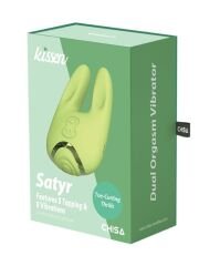 Chisa Kissen Satyr Bloom Vibratör - Emişli ve Titreşimli Su Geçirmez Şarjlı