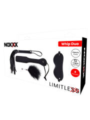 Limitless Kırbac + Saplak + Maske + Tüy Seti | Deri & Tüy Kombinli Fetish Aksesuar
