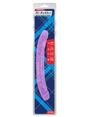 Hi Rubber Şeffaf Jel Çift Taraflı Dildo 32,5 cm Mor | Esnek & Gerçekçi
