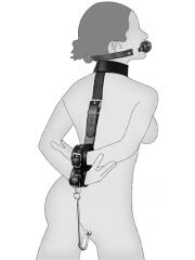 Fetish Art Anal Kancalı Esaret Seti | Deri, Metal Kancalı ve BDSM Aksesuarı