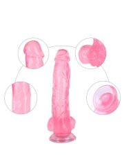 Noctis Pembe 25,5 cm Realistik Dildo | Orta-Dev Boy & Yumuşak Doku | 724Haz