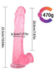 Noctis Pembe 25,5 cm Realistik Dildo | Orta-Dev Boy & Yumuşak Doku | 724Haz