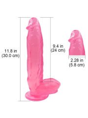 Noctis 30 cm Pembe Realistik Dildo | Dev Boy & Yumuşak Doku | 724Haz