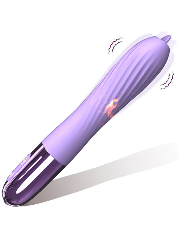 FoxShow Çok-Fonksiyonlu Isıtmalı Titreşimli Vibratör | Uzaktan Kumandalı & Gerçekçi His | 724Haz